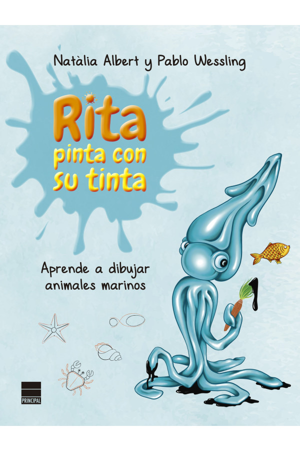 Rita pinta con su tinta