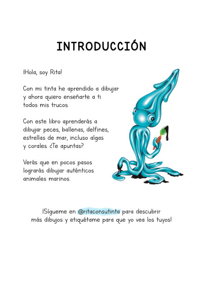 Rita pinta con su tinta
